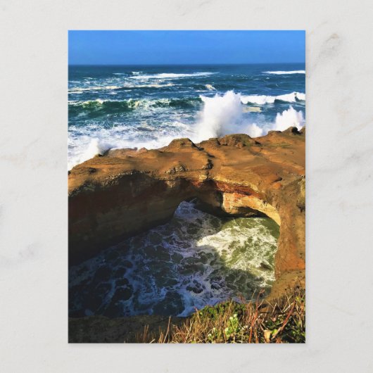 Devil's Punchbowl, Newport，オレゴン ポストカード (正面)