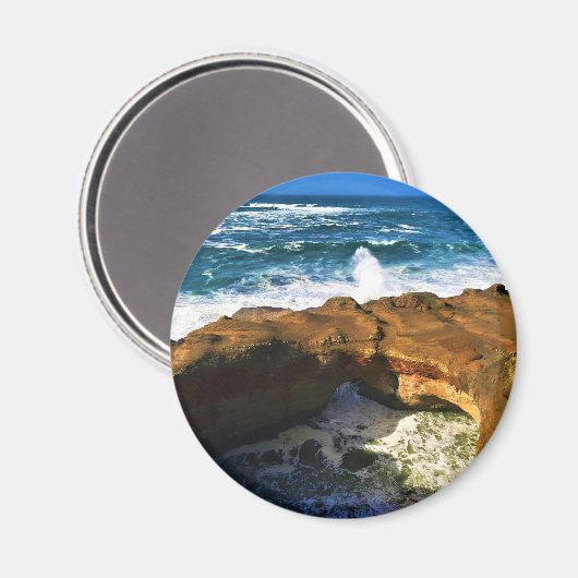 Devil's Punchbowl, Newport，オレゴン マグネット (正面/裏面)