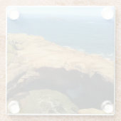 Devil's Punchbowl & Otter Rock（オレゴン） ガラスコースター (裏面)