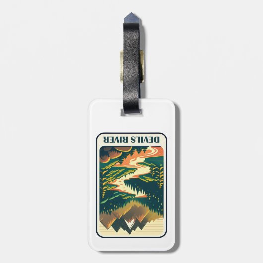 Devils River Texas Colors ラゲッジタグ (裏面縦)