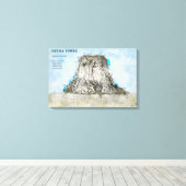 Devils Tower キャンバスプリント (インサイチュ (ウッドフロア))