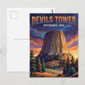 Devils Tower National Monument USA ポストカード (正面/裏面)