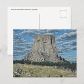 Devils Tower National Monument, Wyoming ポストカード (正面/裏面)
