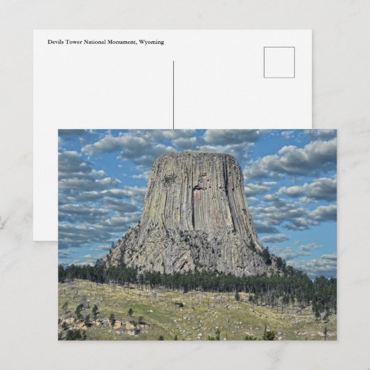 Devils Tower National Monument, Wyoming ポストカード (正面/裏面)