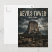Devils Tower National Monument Wyoming ポストカード (正面/裏面)