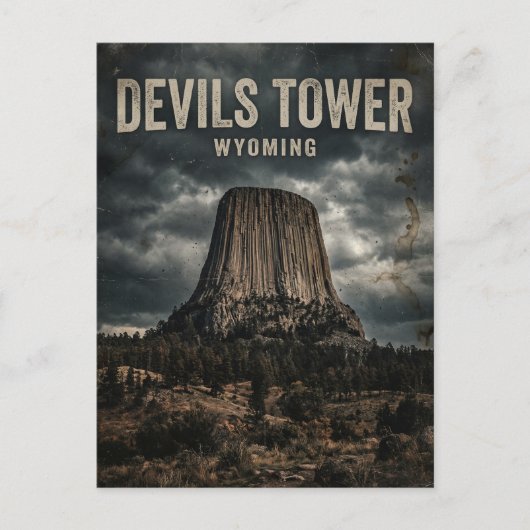 Devils Tower National Monument Wyoming ポストカード (正面)