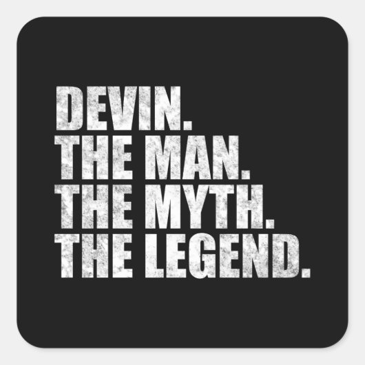 Devinという名、Devin - 伝説の男 スクエアシール (正面)