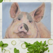 Devineのブタ キッチンタオル (折り畳み)