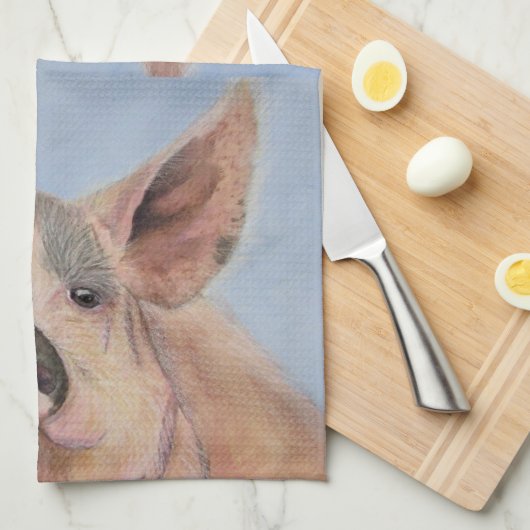 Devineのブタ キッチンタオル (四つ折り)
