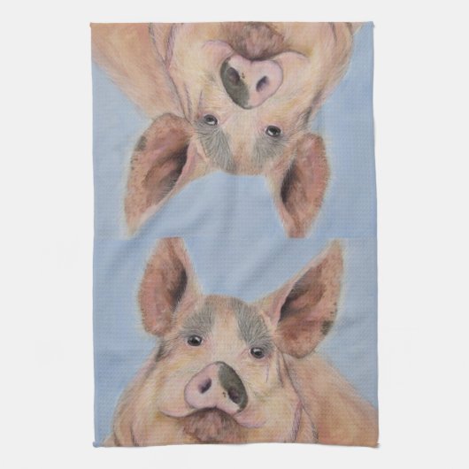 Devineのブタ キッチンタオル (縦)