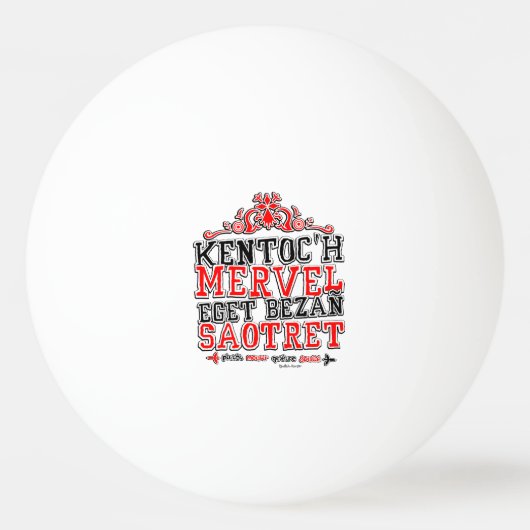 Devise de la Bretagne 卓球ボール (正面)