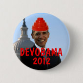 DEVOBAMA 2012年 缶バッジ (正面)