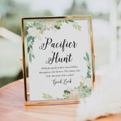 DEVONおしゃぶり狩りベビーシャワーゲームサイン ポスター