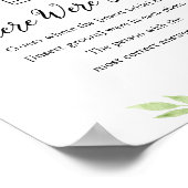 DEVONどこに彼らはブライダルシャワーのゲームサイン ポスター (角)