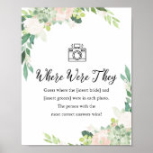 DEVONどこに彼らはブライダルシャワーのゲームサイン ポスター (正面)