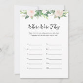 DEVONどこに彼らはブライダルシャワーゲームカード 招待状 (正面)