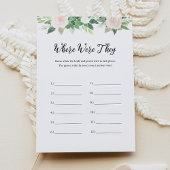 DEVONどこに彼らはブライダルシャワーゲームカード 招待状