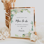 DEVONアドレス封筒ベビーシャワーのサイン ポスター