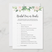 DEVONオーバーまたは下ブライダルシャワーゲームカード 招待状 (正面)