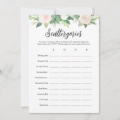 DEVONスキャタゴリーブライダルシャワーゲームカード 招待状 (正面)