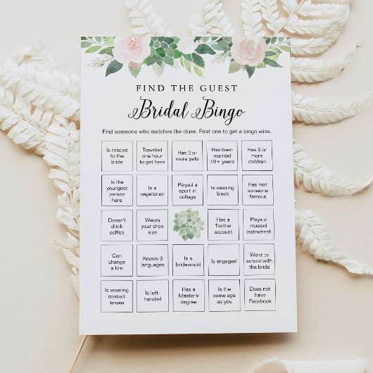 DEVONフローラゲストブライダルビンゴゲームを検索 招待状