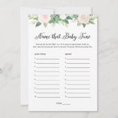 DEVONフローラ名そのベビーチューンベビーシャワーゲーム 招待状 (正面)