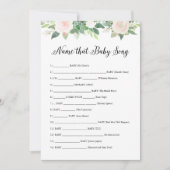 DEVON名そのベビーソングゲームカード 招待状 (正面)