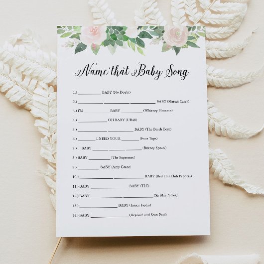 DEVON名そのベビーソングゲームカード 招待状