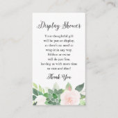 DEVON多糖赤面フローラ表示シャワーカード エンクロージャーカード (正面)