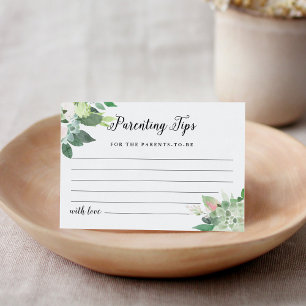 DEVON子育てのヒント赤ちゃんシャワーアドバイスカード エンクロージャーカード