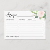 DEVON ブッシュ フローラル グリーン レシピ エンクロージャーカード (正面)