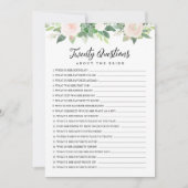 DEVON 花嫁についての20の質問ゲーム 招待状 (正面)