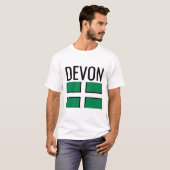 Devon //英国の郡フラグ tシャツ (正面フル)