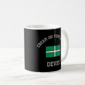 Devon Cream On First Crew Scone Devonフラグ コーヒーマグカップ (正面右)
