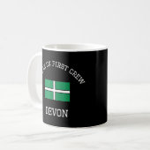 Devon Cream On First Crew Scone Devonフラグ コーヒーマグカップ (正面左)
