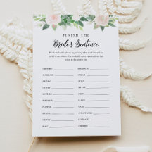 DEVON FINISH the Bride's Phraseブライダルゲーム