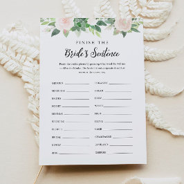 DEVON FINISH the Bride's Phraseブライダルゲーム 招待状