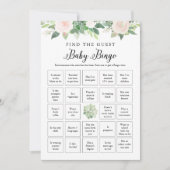 DEVON Greeneryゲストベビービンゴゲームカードを検索 招待状 (正面)