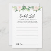 DEVON Greeneryバケットリストブライダルシャワーゲームカード 招待状 (正面)