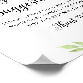 DEVON Greeneryベビー名アイディアゲームサイン ポスター (角)