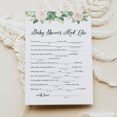 DEVON Greenery Baby Shower Libsゲームカード 招待状