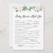 DEVON Greenery Baby Shower Libsゲームカード 招待状 (正面)