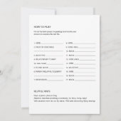 DEVON Greenery Baby Shower Libsゲームカード 招待状 (裏面)