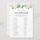 DEVON I Love You Around The Worldブライダルゲーム 招待状 (正面)