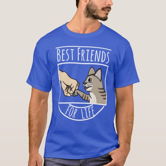 Devon Re Cat Best Friends For Life retro Tシャツ (正面)