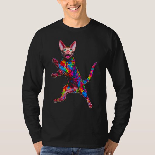Devon Rex Cat Tシャツ (正面)