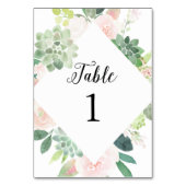 DEVON SUCCULENT Greeneryテーブル番号3.5 x 5 テーブルナンバー (裏面)