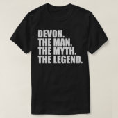 DevonDevon名Devon与え名 Tシャツ (デザイン正面)