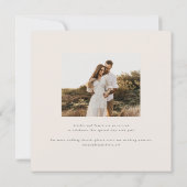 Devonportモノグラムモダンウォーターカラーパーム結婚ズ 招待状 (裏面)