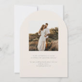 Devonportモノグラムモダンウォーターカラーパーム結婚ズ 招待状 (裏面)